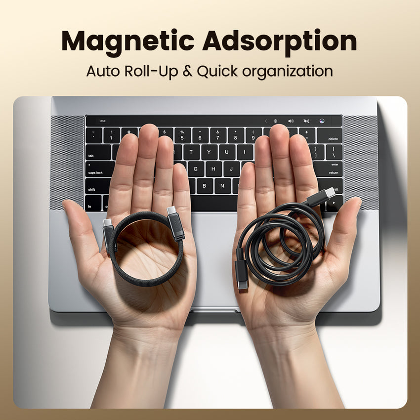 Megnatic 240W Fast Charge Cable with Braided Nylon and Universal Compatibility