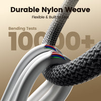 Megnatic 240W Fast Charge Cable with Braided Nylon and Universal Compatibility