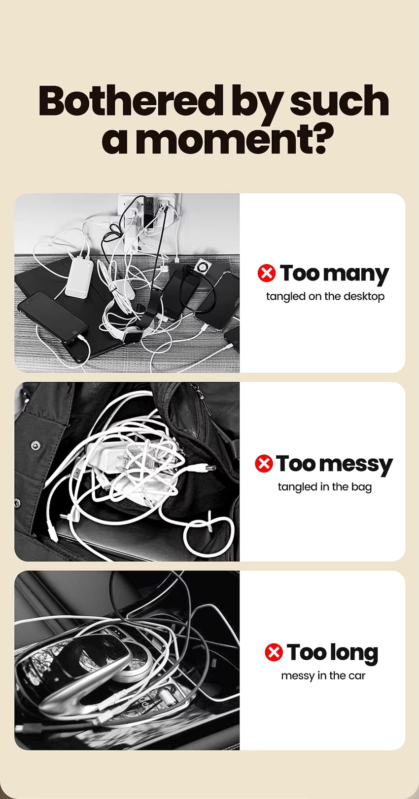 Megnatic 240W Fast Charge Cable with Braided Nylon and Universal Compatibility