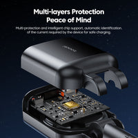 105W Car Charger Adapter Car Mobile Phone Charging Retractable Car Charger