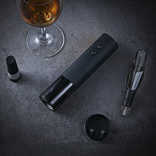Luxury Leather box Electric Wine Opener Gift Set New Arrival Portable Rechargeable Wine Tools