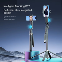 Smart Selfie Stick Tripod Stand AI 360 Rotation Auto Face Flexible Selfie Stick for Phone