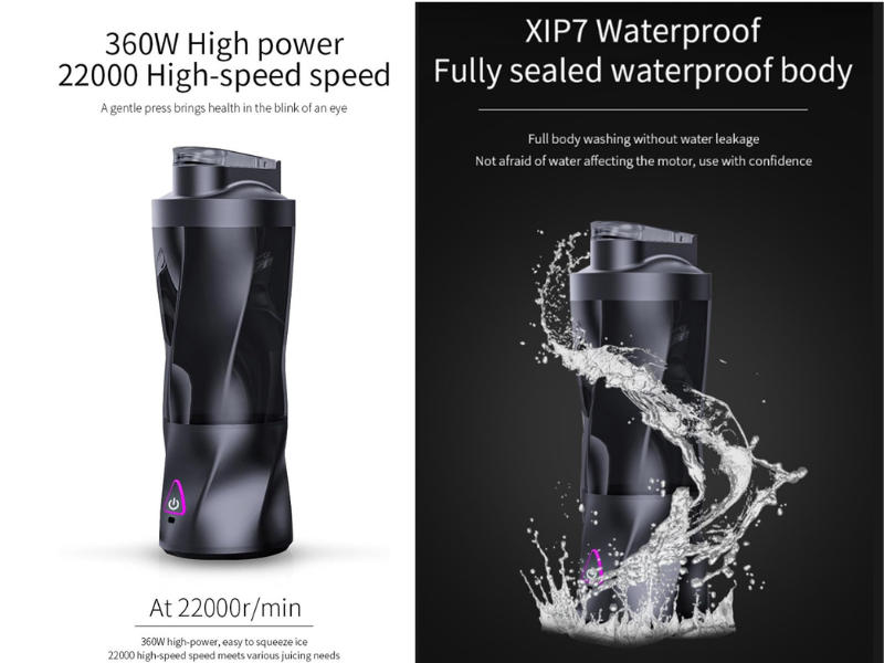 Load video: Premium Portable Blender best for Travel &amp; Gym