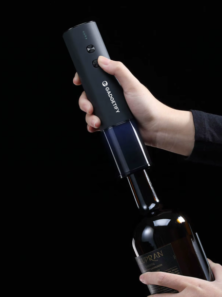 Premium Electric Wine Opener Set with Leather Gift Box (Verified)