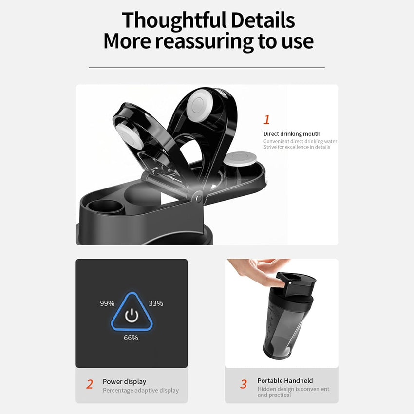 Premium Portable Blender 360W |  Rechargeable,Smoothie for Home,Travel & Gym (Verified) New Launch Sale