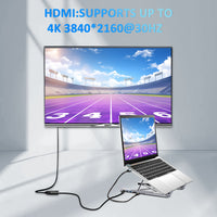 USB C Laptop Docking Station Stand, 8 in 1 USB C Hub with 4K HDMI, 2 USB 3.0, PD 100W, Universal Dock Station for MacBook Pro/Air/Dell/HP/Surface/Lenovo